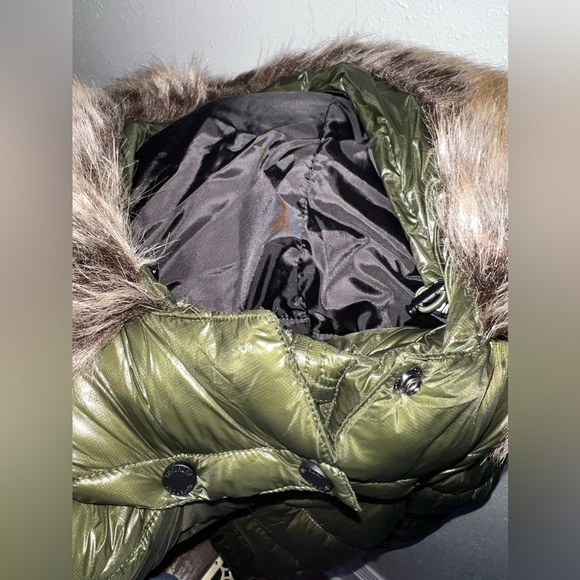 NWT Superdry Code MTN Fuji Shine Jacket Dark Moss Green Women Size 10 - Picture 11 of 11